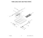 Maytag MDB9959SKZ1 third level rack and track parts diagram