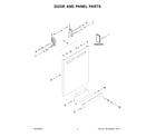 Maytag MDB7959SKZ1 door and panel parts diagram