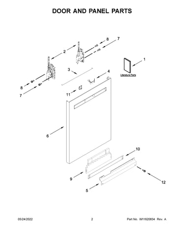 Door and panel parts