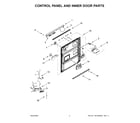 Maytag MDB7959SKZ1 control panel and inner door parts diagram