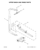 Upper wash and rinse parts