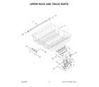 Maytag MDB7959SKZ1 upper rack and track parts diagram