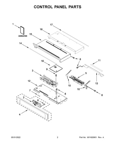 Control panel parts