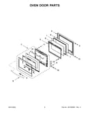 Oven door parts