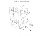 Whirlpool WRF560SMHZ02 liner and icemaker parts diagram