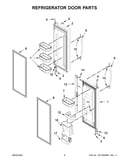Refrigerator door parts