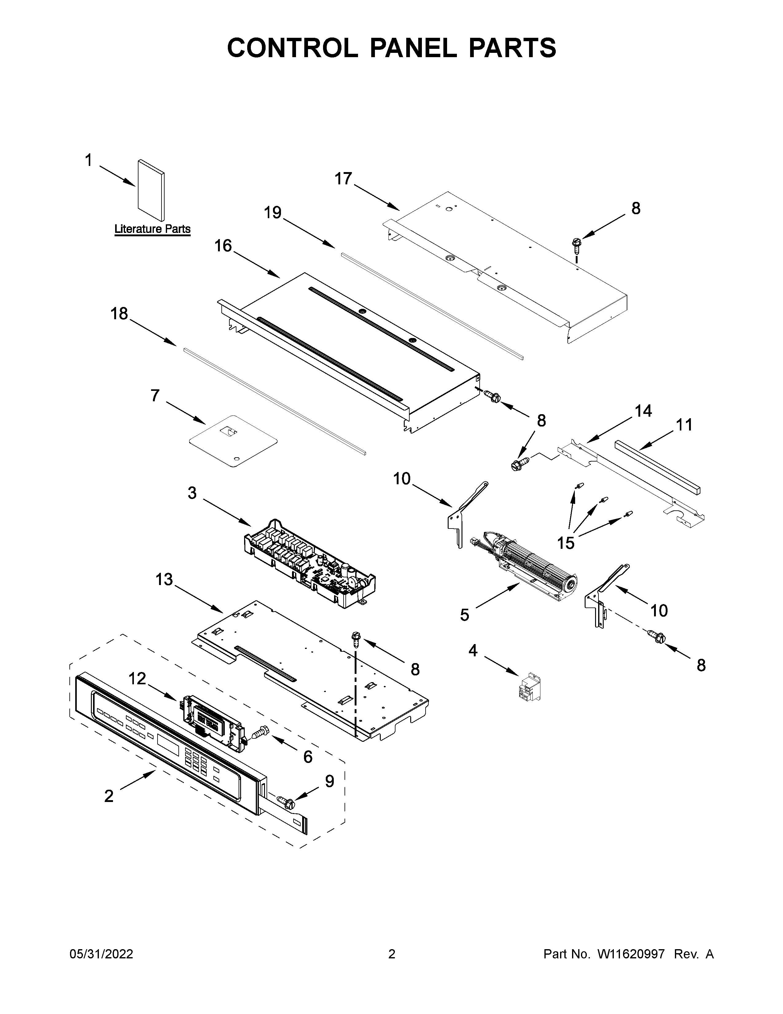 CONTROL PANEL PARTS