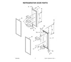 Maytag MFB2055FRZ03 refrigerator door parts diagram