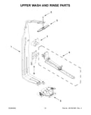 Upper wash and rinse parts