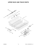 Upper rack and track parts