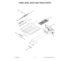 KitchenAid KDPM704KPS1 third level rack and track parts diagram
