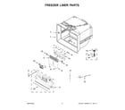 KitchenAid KRFC704FBS00 freezer liner parts diagram