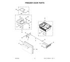 KitchenAid KRFC704FSS00 freezer door parts diagram