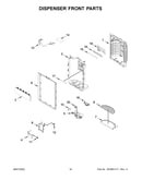 Dispenser front parts