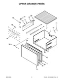Upper drawer parts