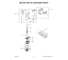 KitchenAid KRSC703HBS04 motor and ice container parts diagram