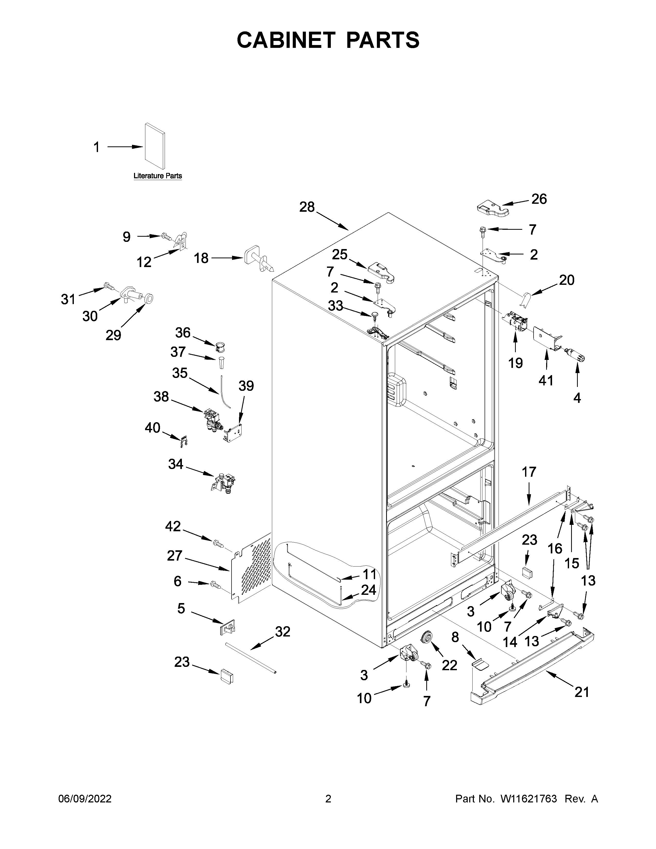 Cabinet parts