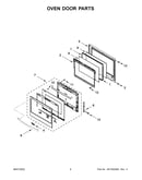 Oven door parts