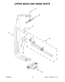 Upper wash and rinse parts