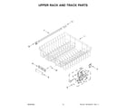 Maytag MDB9979SKZ1 upper rack and track parts diagram