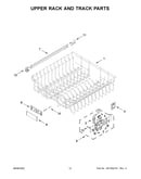 Upper rack and track parts