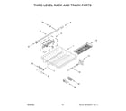 Maytag MDB9979SKZ1 third level rack and track parts diagram