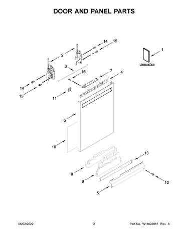 Door and panel parts