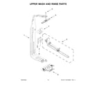 KitchenAid KDFM404KBS1 upper wash and rinse parts diagram