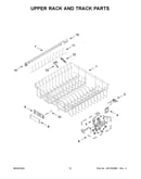 Upper rack and track parts
