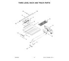 KitchenAid KDFM404KBS1 third level rack and track parts diagram