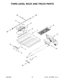 Third level rack and track parts