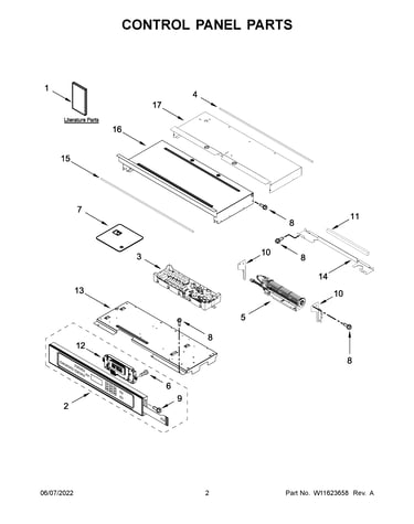 Control panel parts