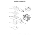 Maytag MEW9530FZ20 internal oven parts diagram