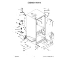 Whirlpool WRF560SEHV00 cabinet parts diagram