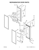 Refrigerator door parts