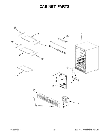 Cabinet parts