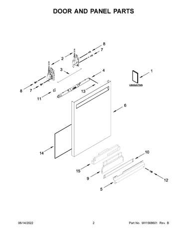 Door and panel parts