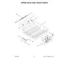 Jenn-Air JDPSG244LS1 upper rack and track parts diagram