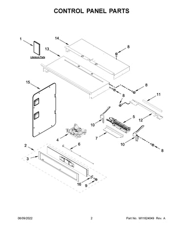 Control panel parts