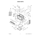 Whirlpool WOC54EC7HW20 oven parts diagram