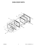 Oven door parts