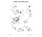 Whirlpool WOC54EC7HB20 cabinet and stirrer parts diagram