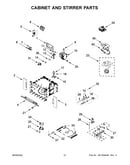 Cabinet and stirrer parts