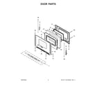 Whirlpool WFE550S0LB2 door parts diagram