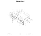 Whirlpool WFE550S0LB2 drawer parts diagram