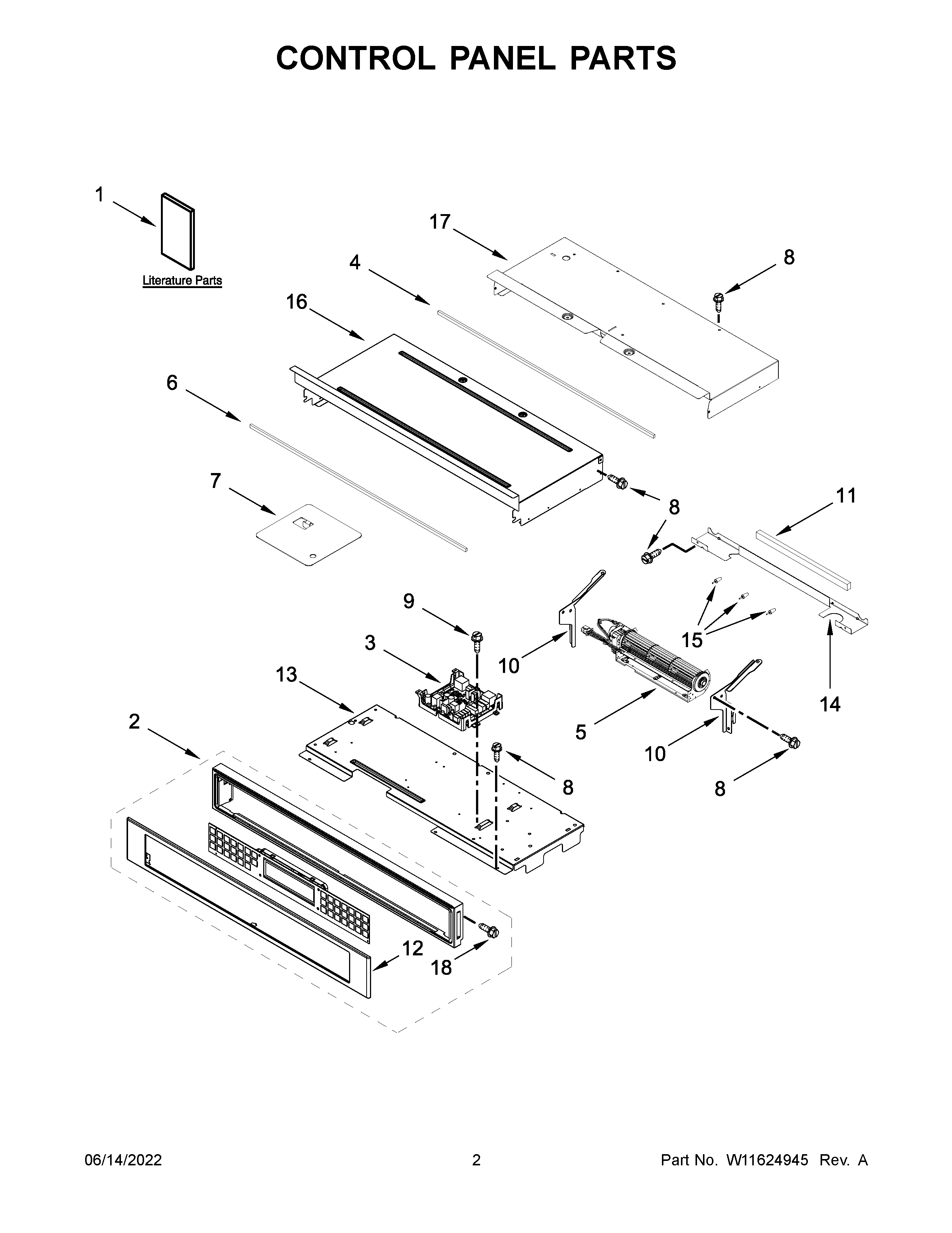 CONTROL PANEL PARTS