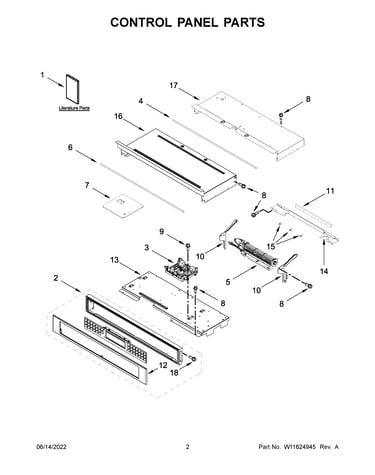Control panel parts