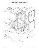 Tub and frame parts