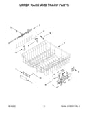Upper rack and track parts