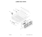 Jenn-Air JDPSS244LM2 lower rack parts diagram